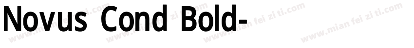 Novus Cond Bold字体转换